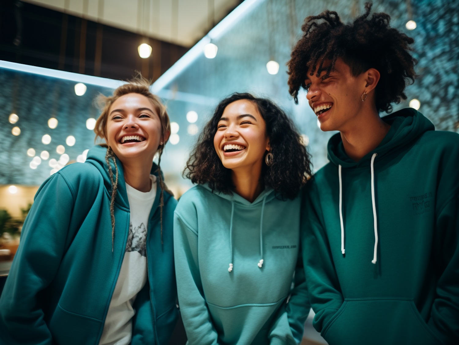 A diverse team shares a laugh during a simple, engaging team-building game, highlighting the power of "little games" to foster connection.