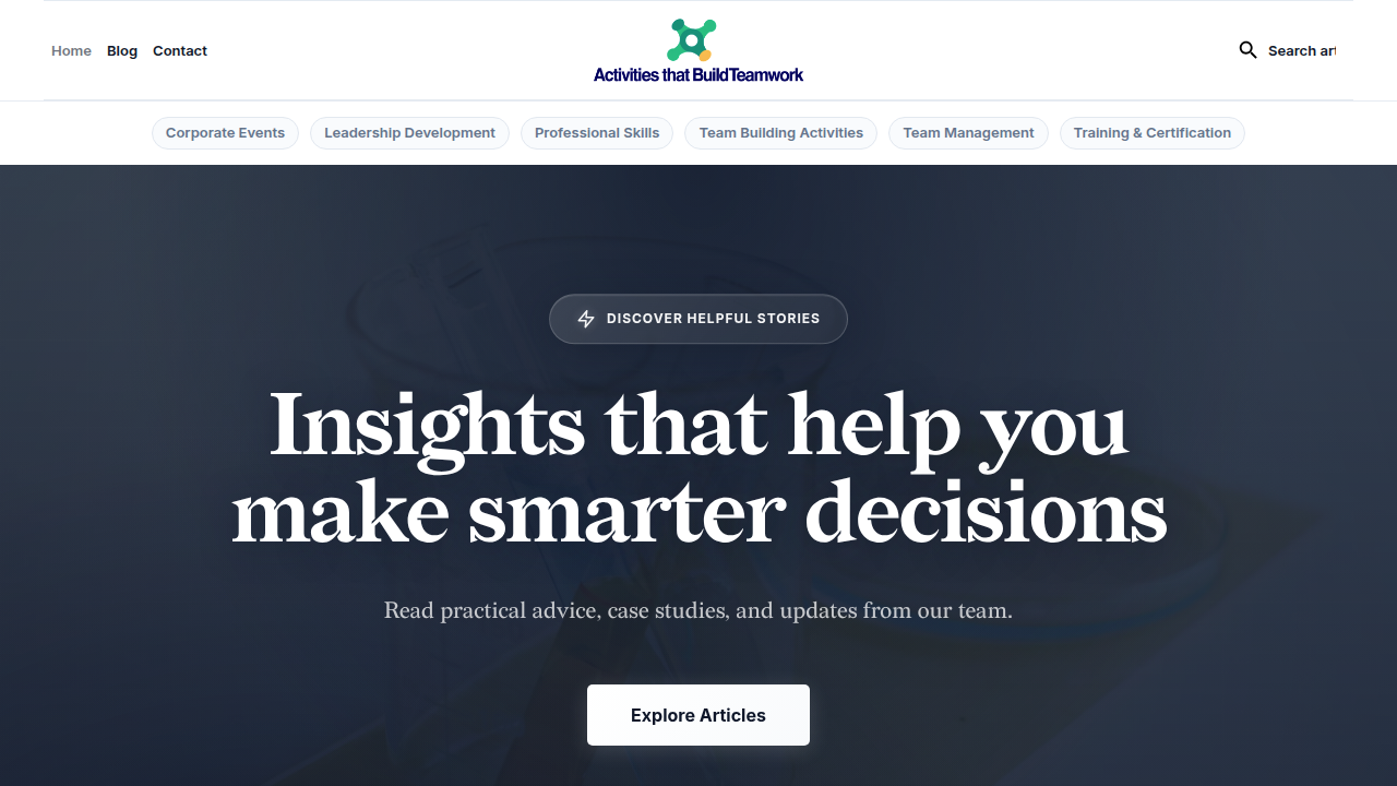 Explore resources on team dynamics to understand the deeper impact of team building activities on productivity.